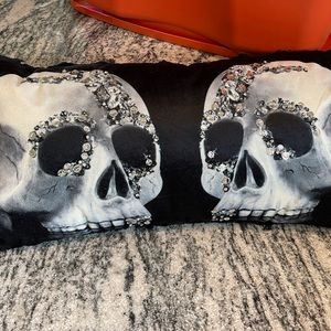 Halloween Skull Lumbar Pillow
